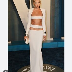 Long Cream Cutout Maxi Dress with Long Sleeves